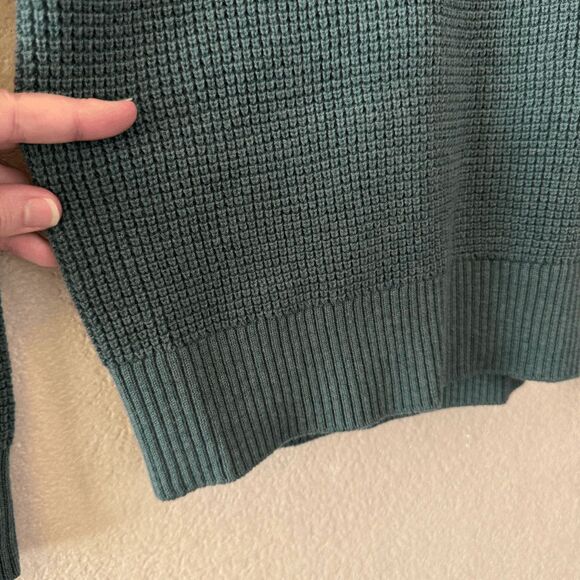 KUHL Norda 1/4 Zip Sweater Womens Small Pullover Merino Wool Organic Evergreen - Picture 7 of 13